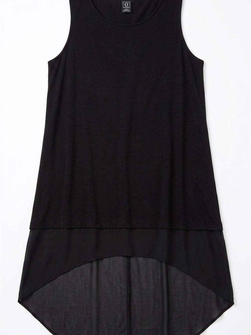 G by Giuliana Black Layered High Low Tank Dress / Swim cover up XL